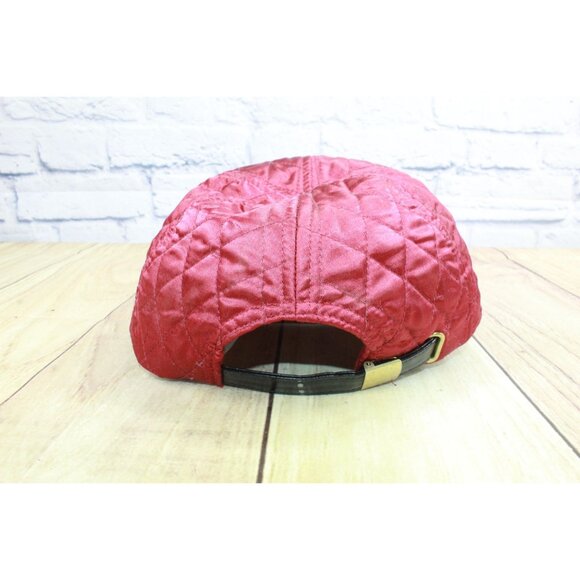 Disney Parks Original Beauty & the Beast Black Mickey Rose Ears Red Quilted Hat - Picture 4 of 9